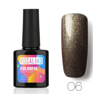ROSALIND Solid Color UV Nail Gel Polish 10ml
